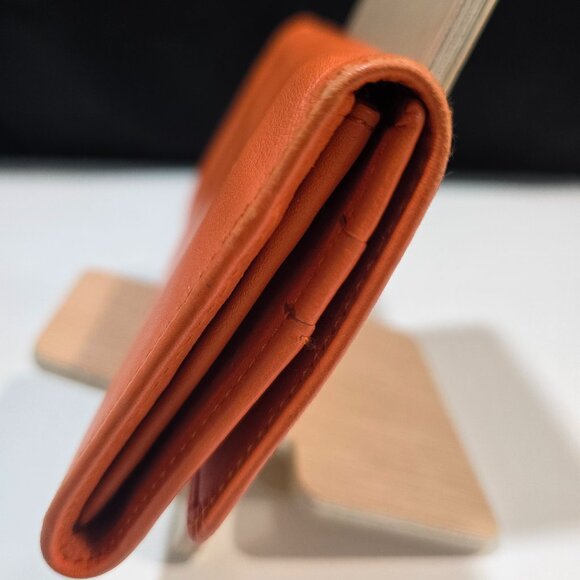 Nina Ricci Vibrant Orange Leather Wallet - Picture 3 of 7